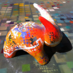 Bull, mixed media, epoxy, 2012. (cca. 45x30x35 cm) Bull, mixed media, epoxy, 2012. (cca. 45x30x35 cm)