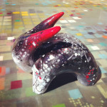 Bull, mixed media, epoxy, 2012. (cca. 45x30x35 cm)