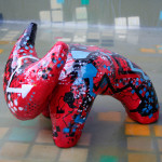 Bull, mixed media, epoxy, 2012. (cca. 45x30x35 cm) Bull, mixed media, epoxy, 2012. (cca. 45x30x35 cm)