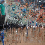 Burki, mixed media on canvas, 100x80 cm, 2011. Burki