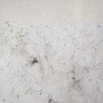 Falling into infinity XIII, mixed media on canvas, 150x150 cm, 2015. Falling into infinity XIII,150x150cm