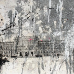 Mimara, mixed media on canvas, 100x50 cm, 2009. Mimara