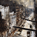 Pere IV, mixed media on canvas, 89x146 cm, 2007. Pere IV