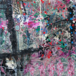 Evocation on civilization, mixed media on canvas, 50x70cm, 2011. Evocation on civilization