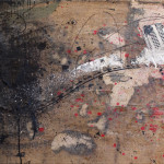Suburbia I, mixed media on canvas, 100x50 cm, 2009. Suburbia I
