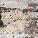 Suburbia II, mixed media on canvas, 100x50 cm, 2009. Suburbia II