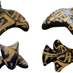 Taurus, painted ceramic, 2002-03. (22x19x15 cm)