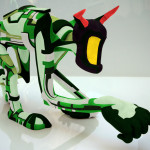 Bugbot sculpture, Super Sculpy, (digitally coloured), 2007. (25x16x11 cm)