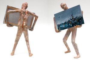 Thief of the painting "Cityscape 15/01", Mixed media, 30x20x10 cm, 2015. Thief of the painting "Cityscape 15/01", Mixed media, 30x20x10 cm, 2015.