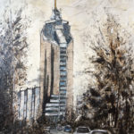 First day in Astana, 50x70cm, 2018. First day in Astana, 50x70cm, 2018.