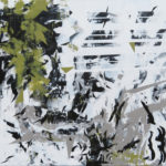 Perception of the dimensional fall XIX, acrylic on canvas, 100x100 cm, 2019. Perception of the dimensional fall XIX, acrylic on canvas, 100x100 cm, 2019.