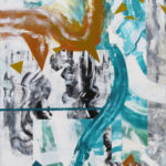 Perception of the dimensional fall XVII, acrylic on canvas, 100x80 cm, 2019. Perception of the dimensional fall XVII, acrylic on canvas, 100x80 cm, 2019.
